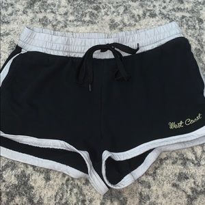 cute black forever 21 “west coast” shorts!